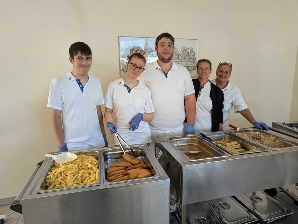 Das Küchenteam am Buffest